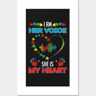 Autism Mom Autistic Daughter Teacher Autism Awareness Posters and Art